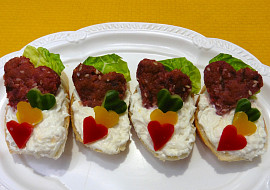 Jednohubky se srdíčky