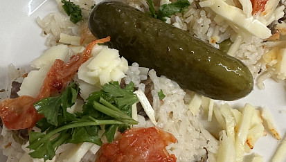 Rizoto z pečeného masa, Rizoto z pečeného masa ♥️