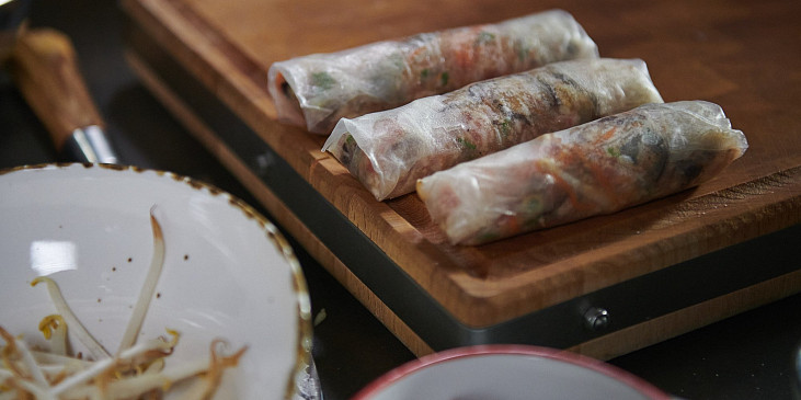 Smažené závitky podle Khanha Taa