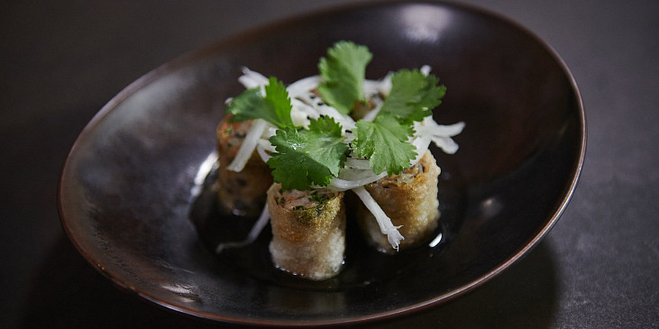 Smažené závitky podle Khanha Taa