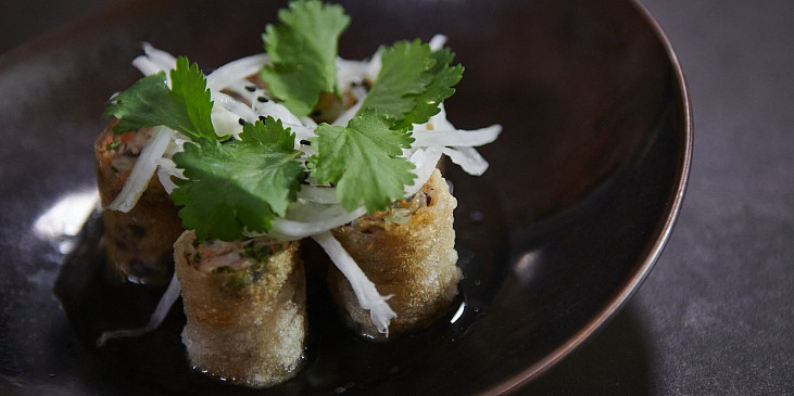 Smažené závitky podle Khanha Taa