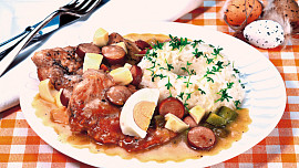 Znojemská omáčka s krůtím masem