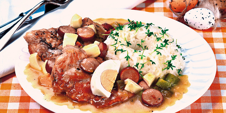 Znojemská omáčka s krůtím masem