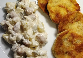 Bramborový salát s fazolemi