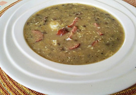 Čočková polévka s uzeninou