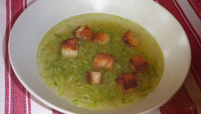 Cuketová polévka (vegan)