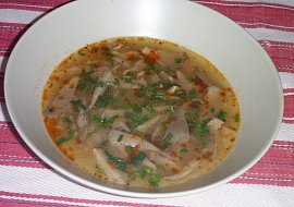 Dršťková polévka z hlívy ústřičné
