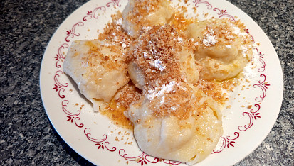 Jablečné šátečkové knedlíky