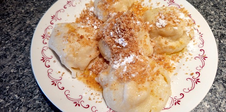 Jablečné šátečkové knedlíky