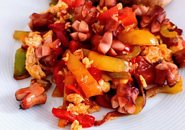 Lečo se smaženými vejci