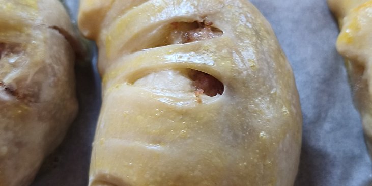 Nadýchané plněné rohlíčky