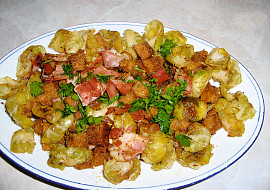 Salát z růžičkových kapustiček