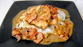 Kuřecí prsa s omáčkou s nakládaným pepřem