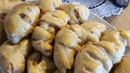 Nadýchané plněné rohlíčky