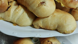 Nadýchané plněné rohlíčky