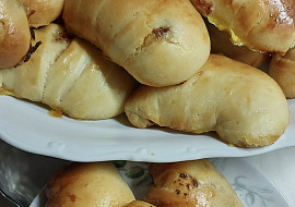 Nadýchané plněné rohlíčky