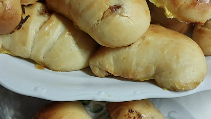 Nadýchané plněné rohlíčky