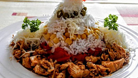 Šťavnatá kuřecí  prsa, pečená v rýži