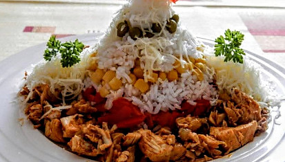 Šťavnatá kuřecí  prsa, pečená v rýži