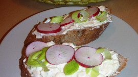 Hermelínová pomazánka s tvarohem