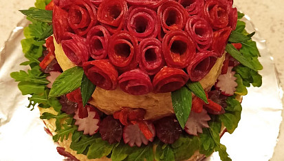 Slaný dort - patrový