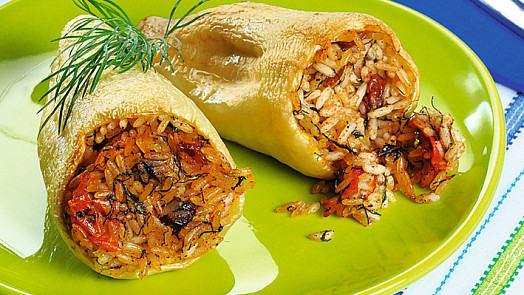 Turecké papriky s rýží