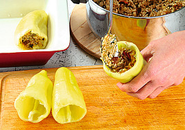 Turecké papriky s rýží