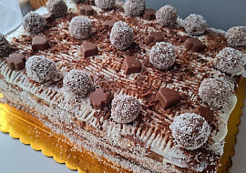 Velký obdélníkový šachovnicový dort