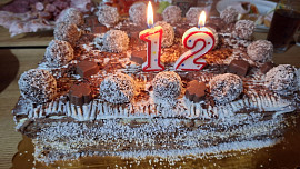 Velký obdélníkový šachovnicový dort