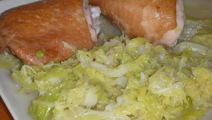 Dušená kapusta s bramborem