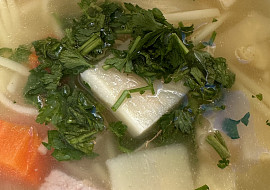 Slepice v nudlích (Slepičí ♥️)