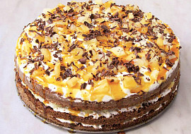 Ananasovo-karamelový dort