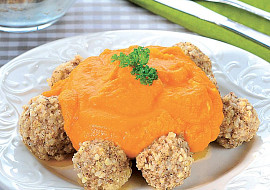 Jáhlové noky s dýňovým pyré