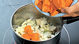 Jáhlové noky s dýňovým pyré