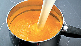 Jáhlové noky s dýňovým pyré