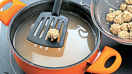 Jáhlové noky s dýňovým pyré