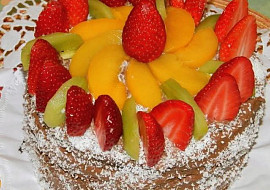 Jednoduchý dort s mascarpone a ovocem