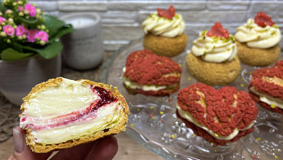 Křupavé krakelínky (Choux au craquelin)