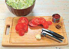 Plněné kapustové závitky s mletým masem