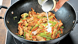 Thajské kuře s kokosovým mlékem