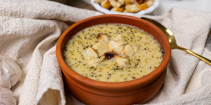 Krémová česnečka