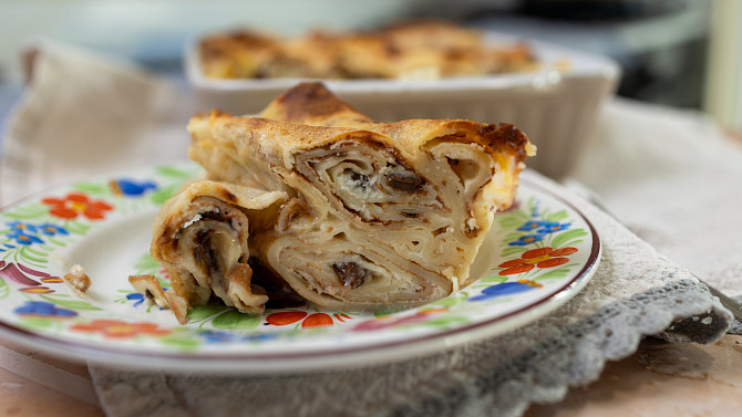 Zapečené palačinky s tvarohem podle ČSN