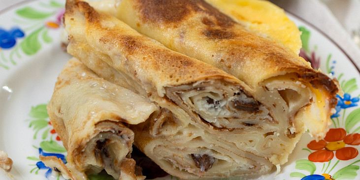 Zapečené palačinky s tvarohem podle ČSN