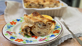 Zapečené palačinky s tvarohem podle ČSN