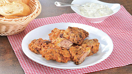 Drůbeží játra v česnekovém těstíčku