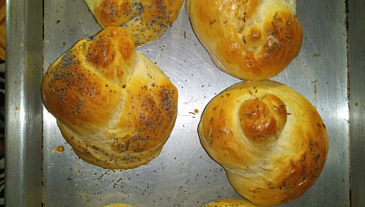 Jednoduché domácí housky