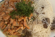 Mrkvička  s Konjac nudlema a masem ♥️♥️♥️