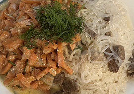 Mrkev s koprem (Mrkvička  s Konjac nudlema a masem ♥️♥️♥️)