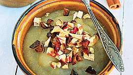 Jablečný pudink z rozvařených jablek
