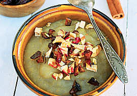 Jablečný pudink z rozvařených jablek